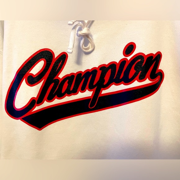 NWT Champion Powerblend Fleece Mens Long Sleeve Hoodie Big and Tall. 2XB. White - Picture 9 of 15